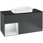 Tvättställsskåp Villeroy & Boch Finion med 3 Lådor Hylla och Bänkskiva för Fristående Tvättställ