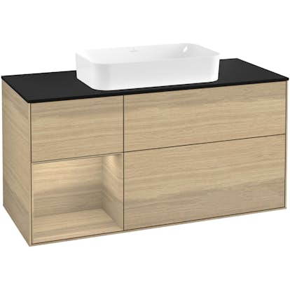 Tvättställsskåp Villeroy & Boch Finion med 3 Lådor Hylla och Bänkskiva för Fristående Tvättställ