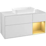 Tvättställsskåp Villeroy & Boch Finion med 3 Lådor Hylla och Bänkskiva för Fristående Tvättställ