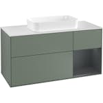 Tvättställsskåp Villeroy & Boch Finion med 3 Lådor Hylla och Bänkskiva för Fristående Tvättställ