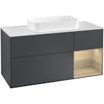 Tvättställsskåp Villeroy & Boch Finion med 3 Lådor Hylla och Bänkskiva för Fristående Tvättställ