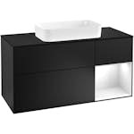 Tvättställsskåp Villeroy & Boch Finion med 3 Lådor Hylla och Bänkskiva för Fristående Tvättställ