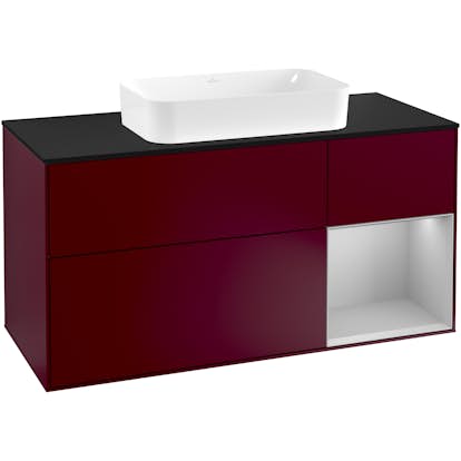 Tvättställsskåp Villeroy & Boch Finion med 3 Lådor Hylla och Bänkskiva för Fristående Tvättställ