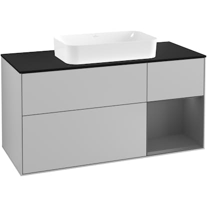 Tvättställsskåp Villeroy & Boch Finion med 3 Lådor Hylla och Bänkskiva för Fristående Tvättställ