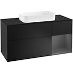 Tvättställsskåp Villeroy & Boch Finion med 3 Lådor Hylla och Bänkskiva för Fristående Tvättställ