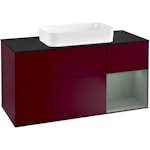 Tvättställsskåp Villeroy & Boch Finion med 3 Lådor Hylla och Bänkskiva för Fristående Tvättställ