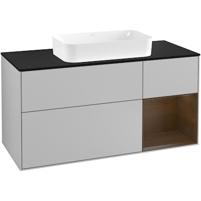 Tvättställsskåp Villeroy & Boch Finion med 3 Lådor Hylla och Bänkskiva för Fristående Tvättställ