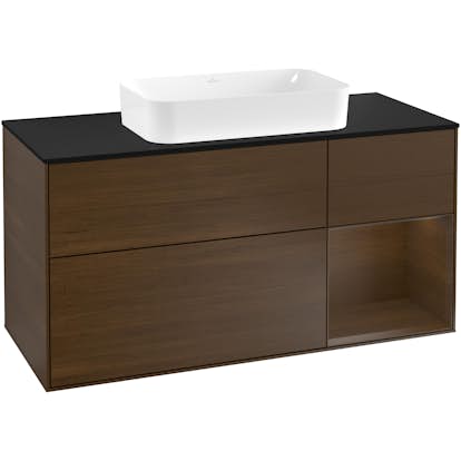 Tvättställsskåp Villeroy & Boch Finion med 3 Lådor Hylla och Bänkskiva för Fristående Tvättställ