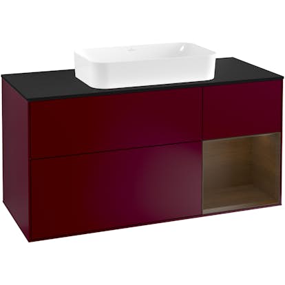 Tvättställsskåp Villeroy & Boch Finion med 3 Lådor Hylla och Bänkskiva för Fristående Tvättställ