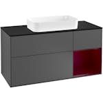 Tvättställsskåp Villeroy & Boch Finion med 3 Lådor Hylla och Bänkskiva för Fristående Tvättställ