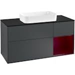 Tvättställsskåp Villeroy & Boch Finion med 3 Lådor Hylla och Bänkskiva för Fristående Tvättställ