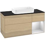 Tvättställsskåp Villeroy & Boch Finion med 3 Lådor Hylla och Bänkskiva för Fristående Tvättställ