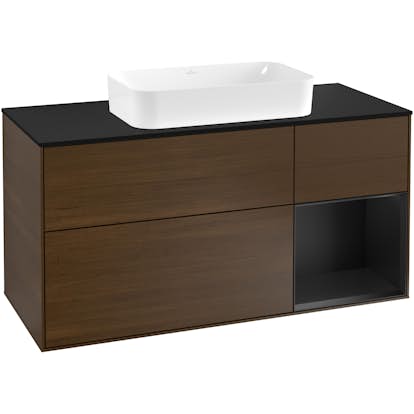 Tvättställsskåp Villeroy & Boch Finion med 3 Lådor Hylla och Bänkskiva för Fristående Tvättställ
