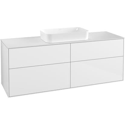 Tvättställsskåp Villeroy & Boch Finion med 4 Lådor och Bänkskiva för Fristående Tvättställ