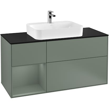 Tvättställsskåp Villeroy & Boch Finion med 3 Lådor Hylla och Bänkskiva för Ytmonterat Tvättställ