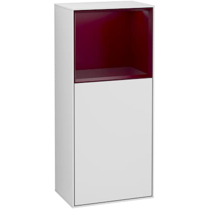 Väggskåp Villeroy & Boch Finion med 1 Dörr och Öppen Hylla Uppe 418 mm