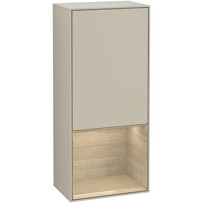 Väggskåp Villeroy & Boch Finion med 1 Dörr och Öppen Hylla Nere 418 mm