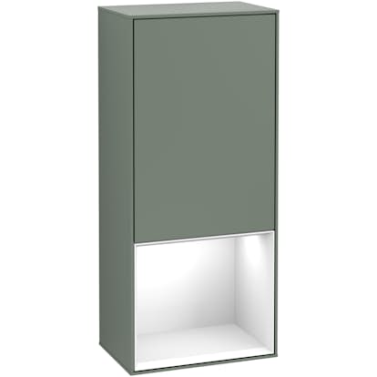 Väggskåp Villeroy & Boch Finion med 1 Dörr och Öppen Hylla Nere 418 mm