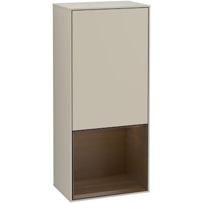 Väggskåp Villeroy & Boch Finion med 1 Dörr och Öppen Hylla Nere 418 mm