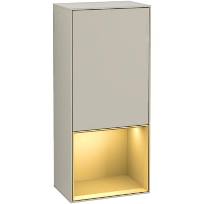 Väggskåp Villeroy & Boch Finion med 1 Dörr och Öppen Hylla Nere 418 mm