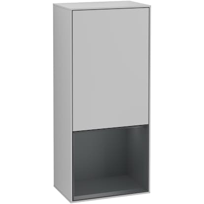 Väggskåp Villeroy & Boch Finion med 1 Dörr och Öppen Hylla Nere 418 mm