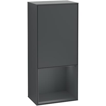 Väggskåp Villeroy & Boch Finion med 1 Dörr och Öppen Hylla Nere 418 mm