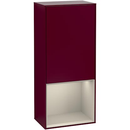 Väggskåp Villeroy & Boch Finion med 1 Dörr och Öppen Hylla Nere 418 mm