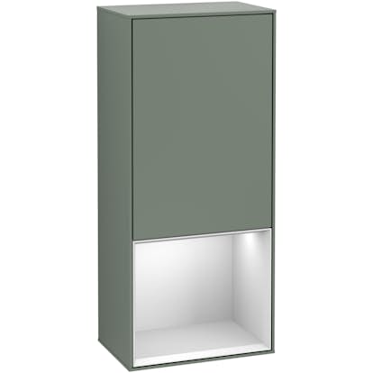 Väggskåp Villeroy & Boch Finion med 1 Dörr och Öppen Hylla Nere 418 mm