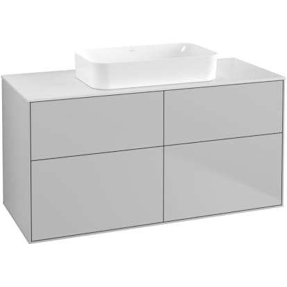 Tvättställsskåp Villeroy & Boch Finion med 4 Lådor och Bänkskiva för Fristående Tvättställ