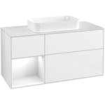 Tvättställsskåp Villeroy & Boch Finion med 3 Lådor Hylla och Bänkskiva för Fristående Tvättställ