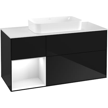 Tvättställsskåp Villeroy & Boch Finion med 3 Lådor Hylla och Bänkskiva för Fristående Tvättställ