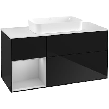 Tvättställsskåp Villeroy & Boch Finion med 3 Lådor Hylla och Bänkskiva för Fristående Tvättställ