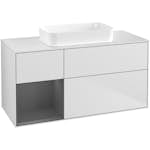 Tvättställsskåp Villeroy & Boch Finion med 3 Lådor Hylla och Bänkskiva för Fristående Tvättställ