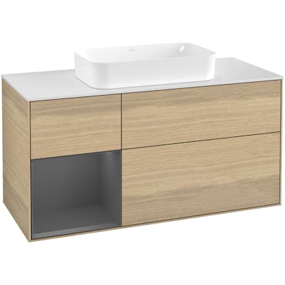 Tvättställsskåp Villeroy & Boch Finion med 3 Lådor Hylla och Bänkskiva för Fristående Tvättställ