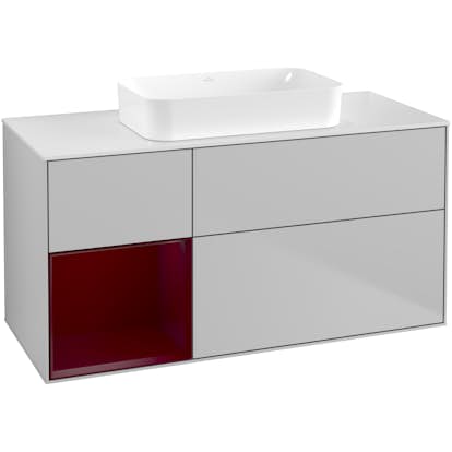 Tvättställsskåp Villeroy & Boch Finion med 3 Lådor Hylla och Bänkskiva för Fristående Tvättställ