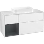 Tvättställsskåp Villeroy & Boch Finion med 3 Lådor Hylla och Bänkskiva för Fristående Tvättställ