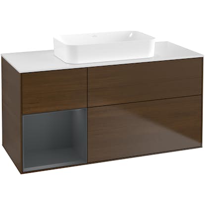 Tvättställsskåp Villeroy & Boch Finion med 3 Lådor Hylla och Bänkskiva för Fristående Tvättställ