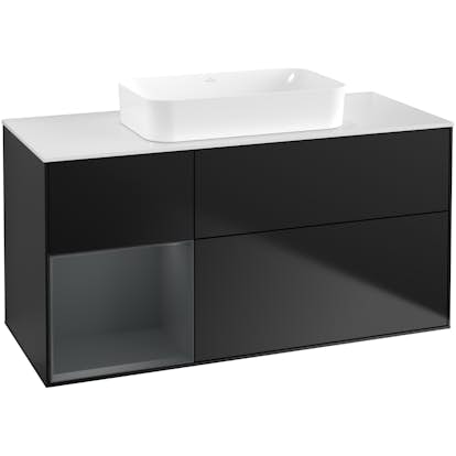Tvättställsskåp Villeroy & Boch Finion med 3 Lådor Hylla och Bänkskiva för Fristående Tvättställ