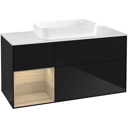 Tvättställsskåp Villeroy & Boch Finion med 3 Lådor Hylla och Bänkskiva för Fristående Tvättställ