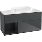 Tvättställsskåp Villeroy & Boch Finion med 3 Lådor Hylla och Bänkskiva för Fristående Tvättställ