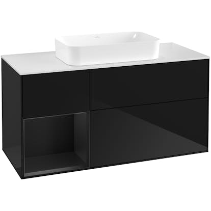 Tvättställsskåp Villeroy & Boch Finion med 3 Lådor Hylla och Bänkskiva för Fristående Tvättställ