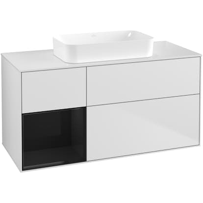 Tvättställsskåp Villeroy & Boch Finion med 3 Lådor Hylla och Bänkskiva för Fristående Tvättställ
