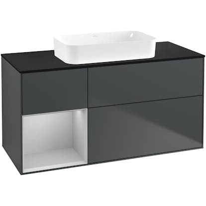 Tvättställsskåp Villeroy & Boch Finion med 3 Lådor Hylla och Bänkskiva för Fristående Tvättställ