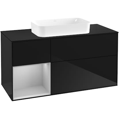 Tvättställsskåp Villeroy & Boch Finion med 3 Lådor Hylla och Bänkskiva för Fristående Tvättställ