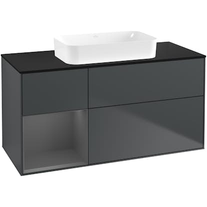 Tvättställsskåp Villeroy & Boch Finion med 3 Lådor Hylla och Bänkskiva för Fristående Tvättställ