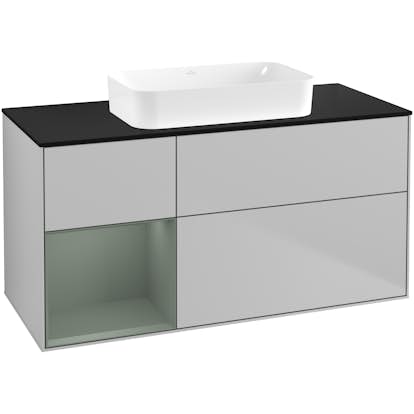 Tvättställsskåp Villeroy & Boch Finion med 3 Lådor Hylla och Bänkskiva för Fristående Tvättställ