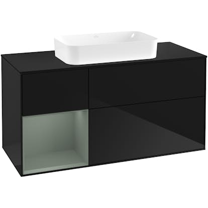 Tvättställsskåp Villeroy & Boch Finion med 3 Lådor Hylla och Bänkskiva för Fristående Tvättställ