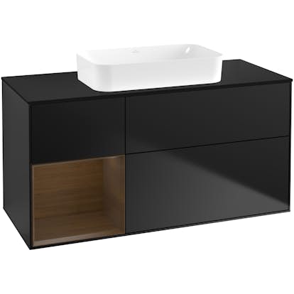 Tvättställsskåp Villeroy & Boch Finion med 3 Lådor Hylla och Bänkskiva för Fristående Tvättställ