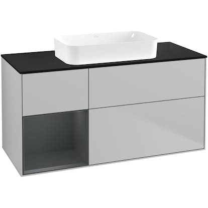 Tvättställsskåp Villeroy & Boch Finion med 3 Lådor Hylla och Bänkskiva för Fristående Tvättställ