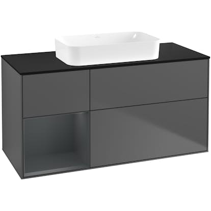 Tvättställsskåp Villeroy & Boch Finion med 3 Lådor Hylla och Bänkskiva för Fristående Tvättställ